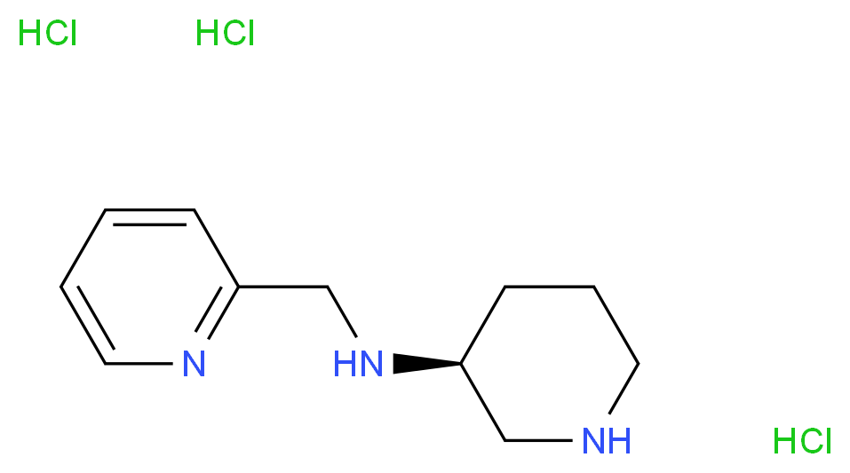 (3S)-3-{[(Pyridin-2-yl)methyl]amino}piperidine trihydrochloride_Molecular_structure_CAS_)