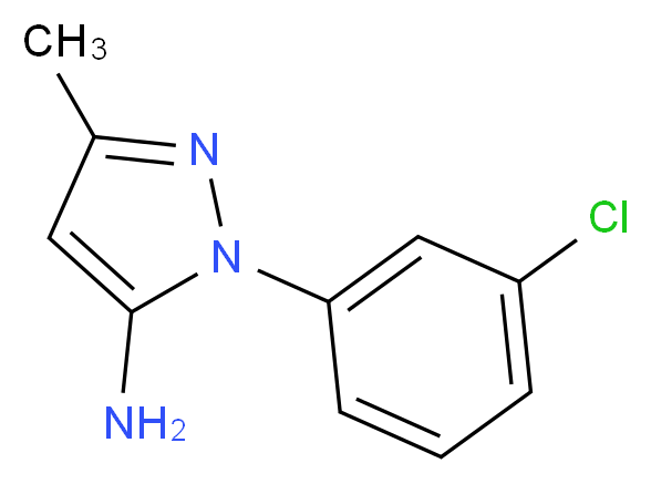2-(3-Chloro-phenyl)-5-methyl-2H-pyrazol-3-ylamine_Molecular_structure_CAS_40401-41-0)