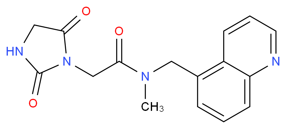 2-(2,5-dioxo-1-imidazolidinyl)-N-methyl-N-(5-quinolinylmethyl)acetamide_Molecular_structure_CAS_)