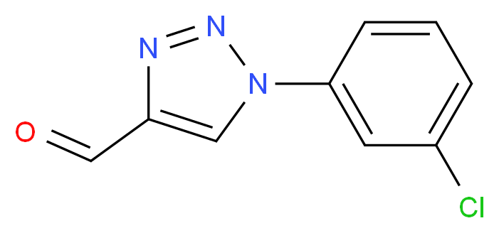 1-(3-CHLOROPHENYL)-1H-1,2,3-TRIAZOLE-4-CARBALDEHYDE_Molecular_structure_CAS_)