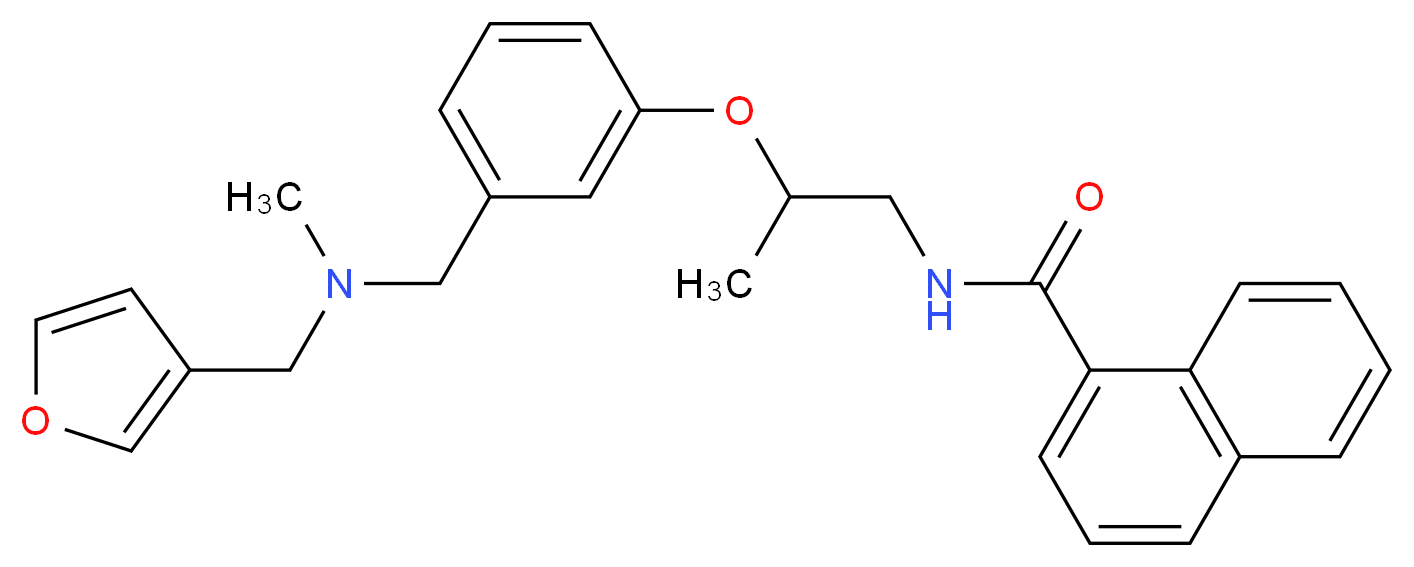 N-[2-(3-{[(3-furylmethyl)(methyl)amino]methyl}phenoxy)propyl]-1-naphthamide_Molecular_structure_CAS_)