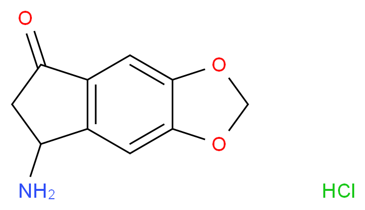 7-Amino-6,7-dihydro-5H-indeno[5,6-d][1,3]dioxol-5-one hydrochloride_Molecular_structure_CAS_148502-20-9)
