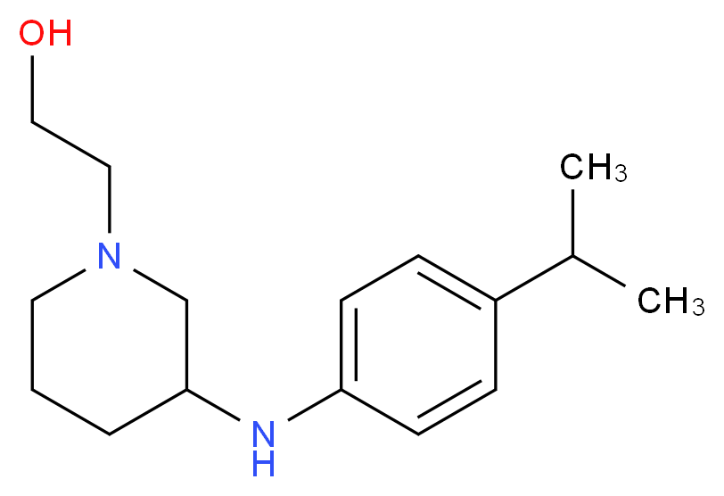 2-{3-[(4-isopropylphenyl)amino]-1-piperidinyl}ethanol_Molecular_structure_CAS_)
