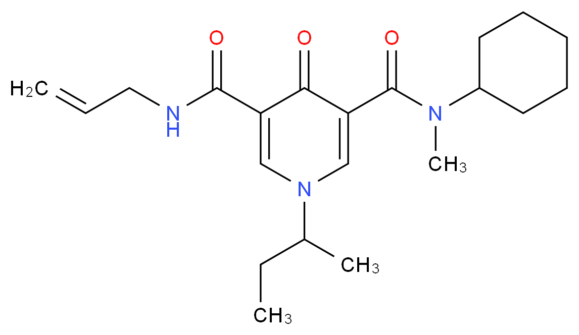 N'-allyl-1-sec-butyl-N-cyclohexyl-N-methyl-4-oxo-1,4-dihydro-3,5-pyridinedicarboxamide_Molecular_structure_CAS_)