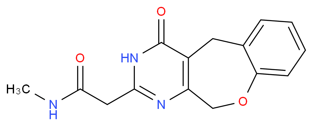 N-methyl-2-(4-oxo-3,4,5,11-tetrahydro[1]benzoxepino[3,4-d]pyrimidin-2-yl)acetamide_Molecular_structure_CAS_)