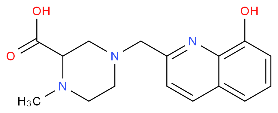 4-[(8-hydroxyquinolin-2-yl)methyl]-1-methylpiperazine-2-carboxylic acid_Molecular_structure_CAS_)