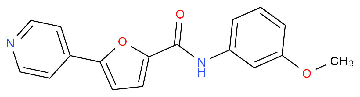 N-(3-methoxyphenyl)-5-pyridin-4-yl-2-furamide_Molecular_structure_CAS_)