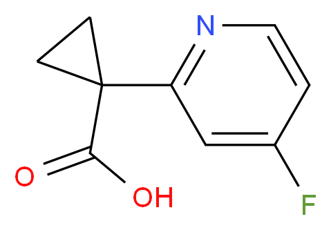 1-(4-fluoropyridin-2-yl)cyclopropanecarboxylic acid_Molecular_structure_CAS_1060809-49-5)