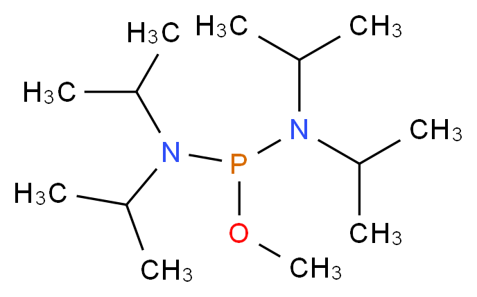 Methyl N,N,N′,N′-tetraisopropylphosphorodiamidite_Molecular_structure_CAS_92611-10-4)