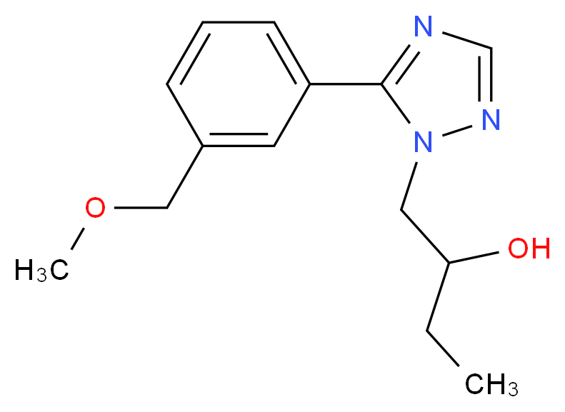 1-{5-[3-(methoxymethyl)phenyl]-1H-1,2,4-triazol-1-yl}butan-2-ol_Molecular_structure_CAS_)