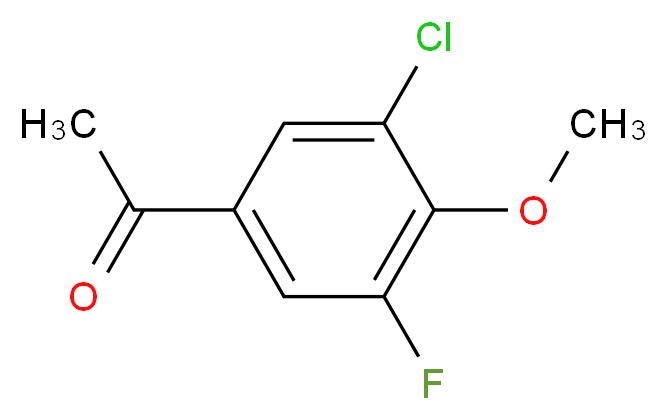 3'-Chloro-5'-fluoro-4'-methoxyacetophenone_Molecular_structure_CAS_886497-19-4)