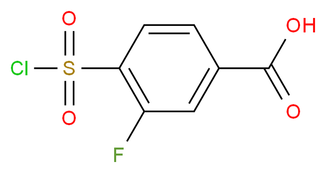 4-(chlorosulfonyl)-3-fluorobenzoic acid_Molecular_structure_CAS_)
