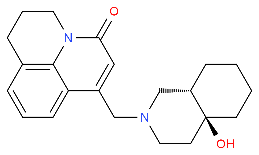 7-{[(4aS*,8aS*)-4a-hydroxyoctahydroisoquinolin-2(1H)-yl]methyl}-2,3-dihydro-1H,5H-pyrido[3,2,1-ij]quinolin-5-one_Molecular_structure_CAS_)