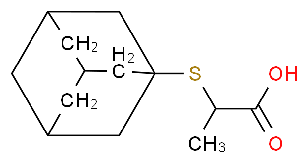2-(1-Adamantylsulfanyl)propanoic acid_Molecular_structure_CAS_)