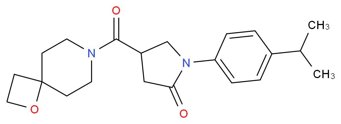 1-(4-isopropylphenyl)-4-(1-oxa-7-azaspiro[3.5]non-7-ylcarbonyl)-2-pyrrolidinone_Molecular_structure_CAS_)