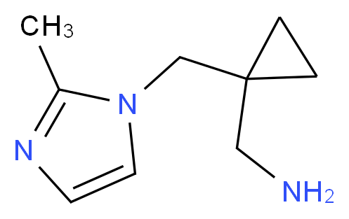 ({1-[(2-methyl-1H-imidazol-1-yl)methyl]cyclopropyl}methyl)amine_Molecular_structure_CAS_959239-97-5)