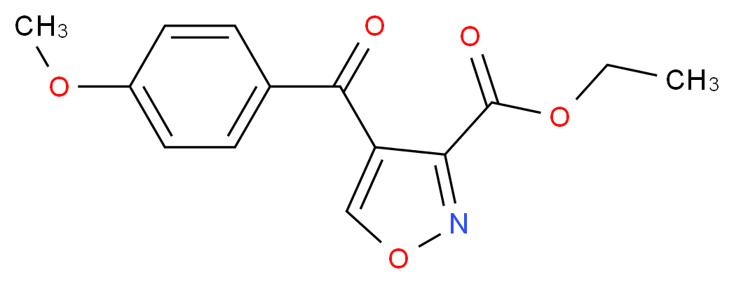 Ethyl 4-(4-methoxybenzoyl)-3-isoxazolecarboxylate_Molecular_structure_CAS_952182-69-3)