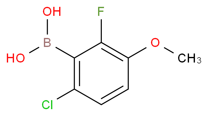 6-Chloro-2-fluoro-3-methoxyphenylboronic acid_Molecular_structure_CAS_867333-04-8)