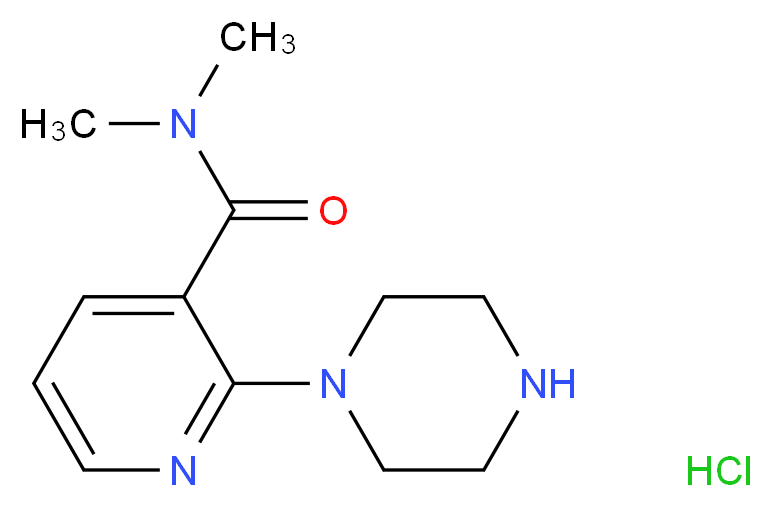 N,N-Dimethyl-2-(1-piperazinyl)nicotinamide hydrochloride_Molecular_structure_CAS_902836-08-2)