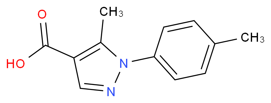 5-methyl-1-(4-methylphenyl)-1H-pyrazole-4-carboxylic acid_Molecular_structure_CAS_288251-47-8)