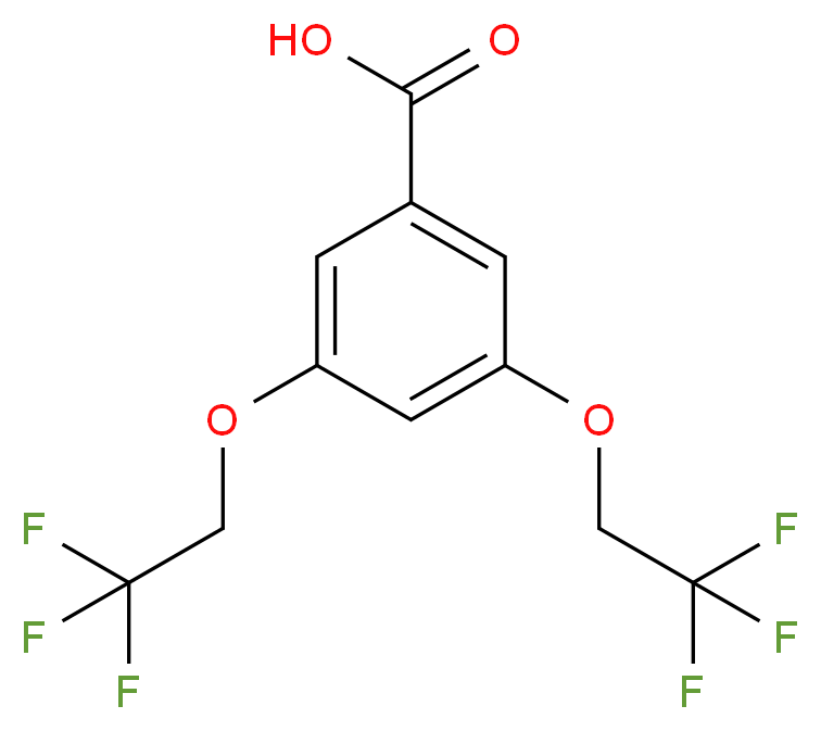 3,5-bis(2,2,2-trifluoroethoxy)benzoic acid_Molecular_structure_CAS_)