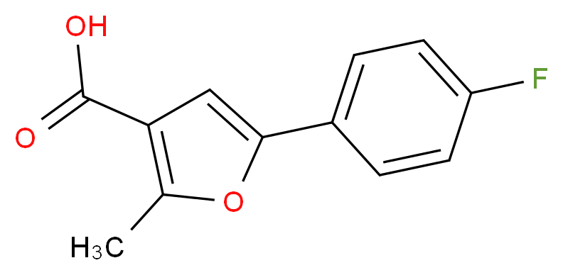 5-(4-fluorophenyl)-2-methyl-3-furoic acid_Molecular_structure_CAS_111787-88-3)