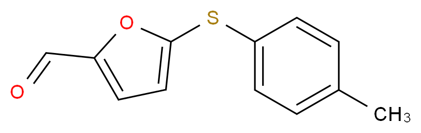 5-[(4-methylphenyl)thio]-2-furaldehyde_Molecular_structure_CAS_56656-92-9)