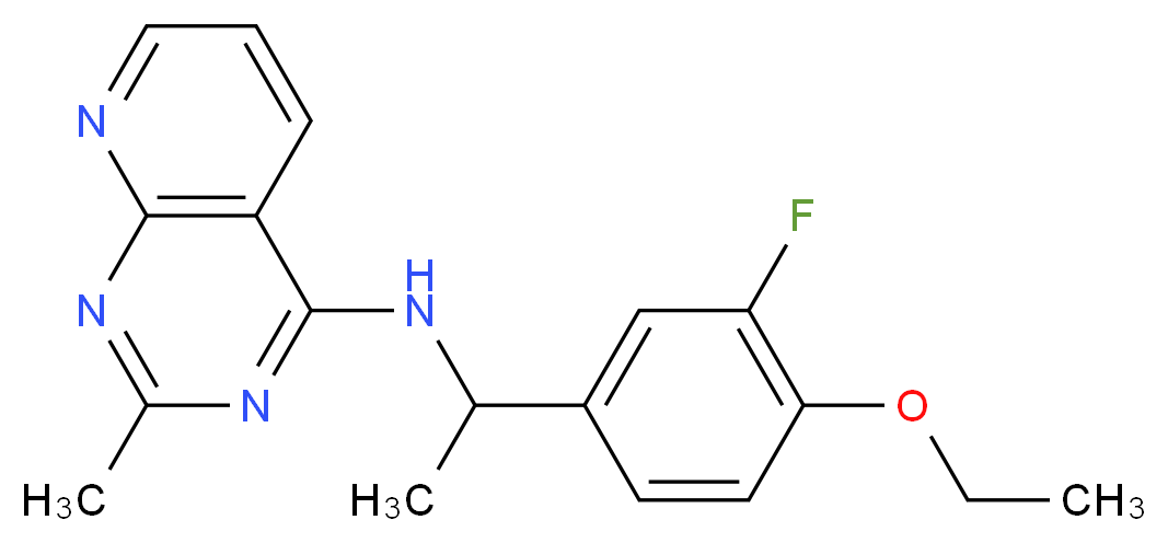 N-[1-(4-ethoxy-3-fluorophenyl)ethyl]-2-methylpyrido[2,3-d]pyrimidin-4-amine_Molecular_structure_CAS_)
