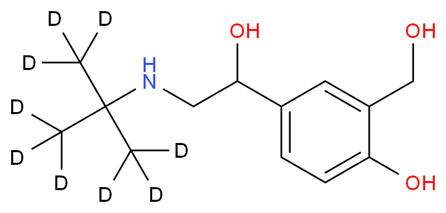 rac Albuterol-d9_Molecular_structure_CAS_1173021-73-2)