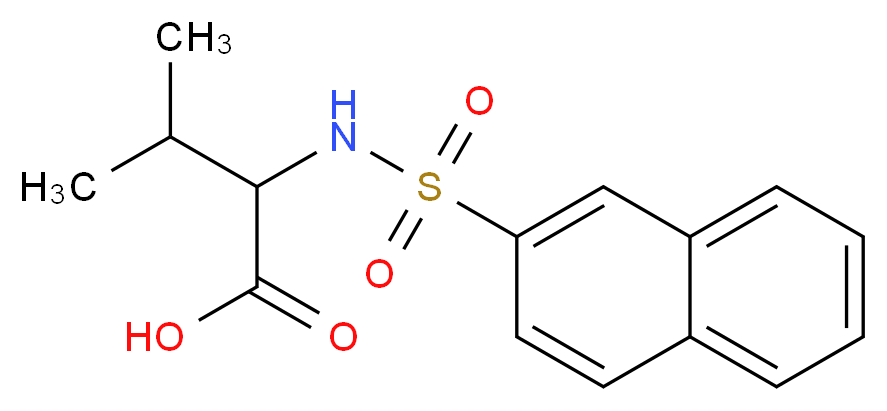 3-methyl-2-[(2-naphthylsulfonyl)amino]butanoic acid_Molecular_structure_CAS_)