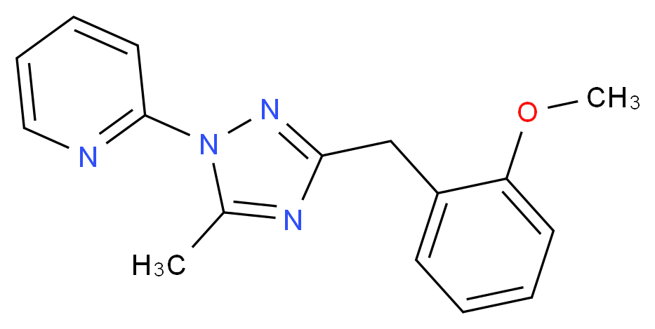 2-[3-(2-methoxybenzyl)-5-methyl-1H-1,2,4-triazol-1-yl]pyridine_Molecular_structure_CAS_)