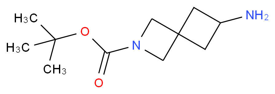 6-Amino-2-azaspiro[3.3]heptane-2-carboxylic acid tert-butyl ester_Molecular_structure_CAS_1211586-09-2)