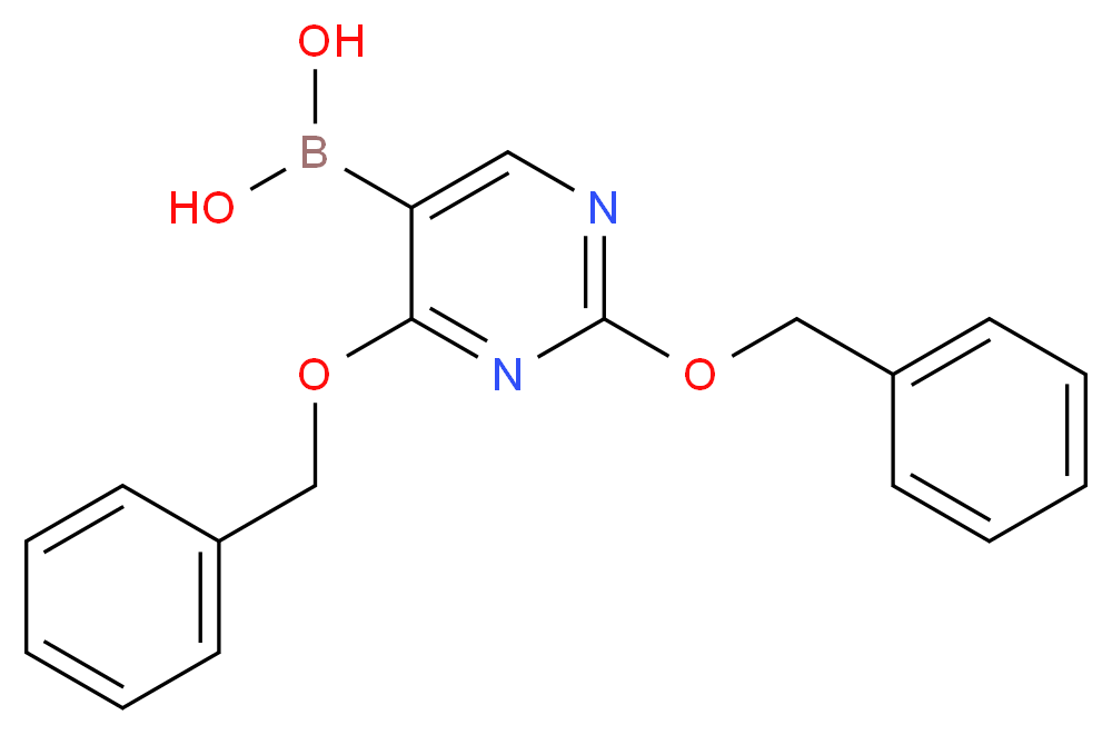 2,4-Bis(benzyloxy)pyrimidine-5-boronic acid_Molecular_structure_CAS_70523-24-9)