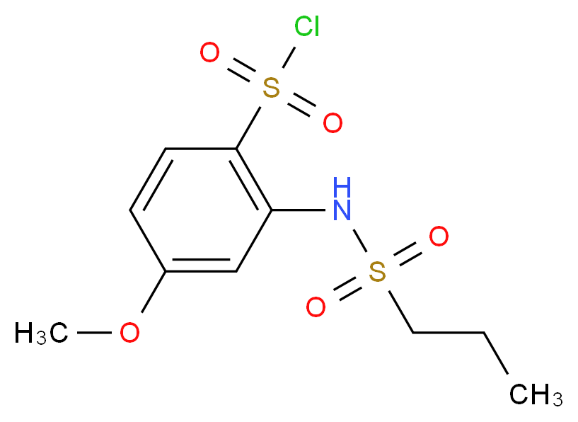 4-methoxy-2-(propane-1-sulfonamido)benzene-1-sulfonyl chloride_Molecular_structure_CAS_)