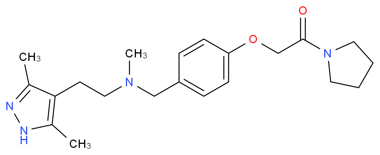 2-(3,5-dimethyl-1H-pyrazol-4-yl)-N-methyl-N-[4-(2-oxo-2-pyrrolidin-1-ylethoxy)benzyl]ethanamine_Molecular_structure_CAS_)