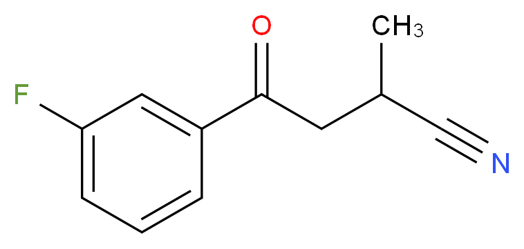 4-(3-fluorophenyl)-2-methyl-4-oxobutanenitrile_Molecular_structure_CAS_)