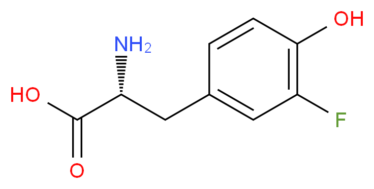 3-Fluoro-4-hydroxy-L-phenylalanine 97%_Molecular_structure_CAS_7423-96-3)