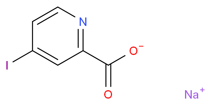 4-Iodo-pyridine-2-carboxylic acid, sodium salt_Molecular_structure_CAS_618107-88-3)