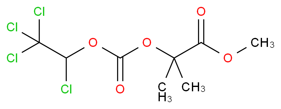 2-Methyl-2-[[(1,2,2,2-tetrachloroethoxy)carbonyl]oxy]propanoic Acid Methyl Ester_Molecular_structure_CAS_160651-93-4)