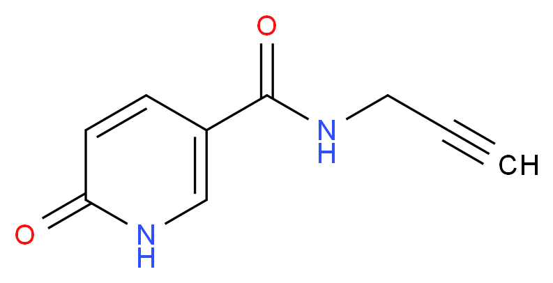 6-oxo-N-(prop-2-yn-1-yl)-1,6-dihydropyridine-3-carboxamide_Molecular_structure_CAS_)