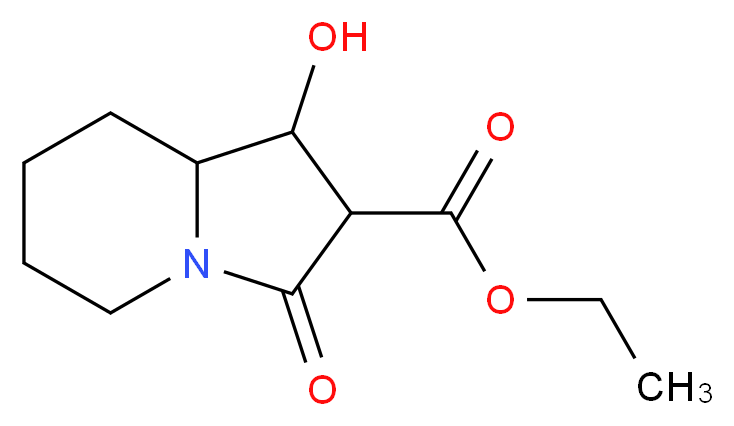1-HYDROXY-3-OXO-OCTAHYDRO-INDOLIZINE-2-CARBOXYLIC ACID ETHYL ESTER_Molecular_structure_CAS_1217673-51-2)
