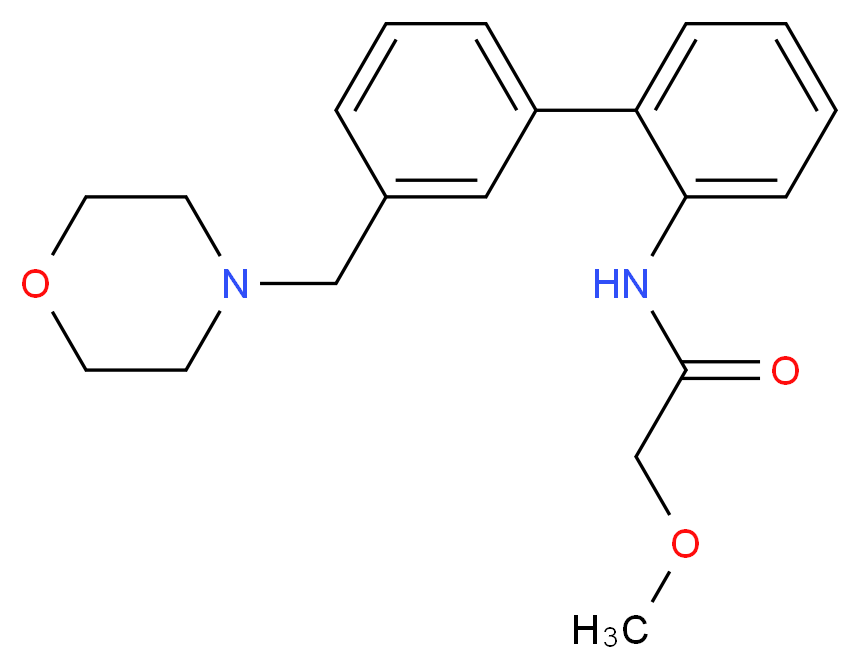 2-methoxy-N-[3'-(morpholin-4-ylmethyl)biphenyl-2-yl]acetamide_Molecular_structure_CAS_)
