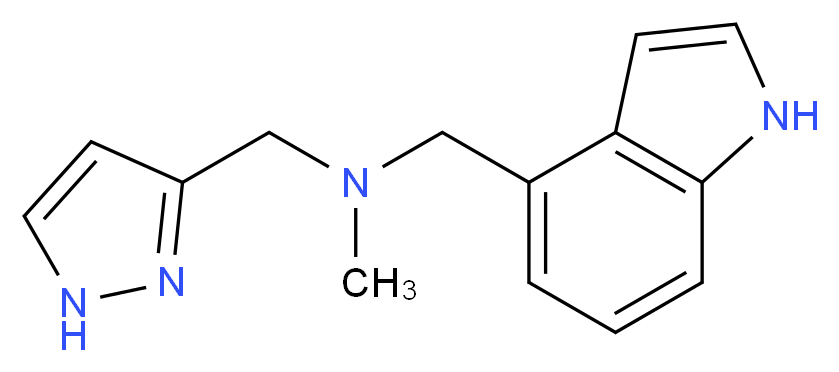 (1H-indol-4-ylmethyl)methyl(1H-pyrazol-3-ylmethyl)amine_Molecular_structure_CAS_)