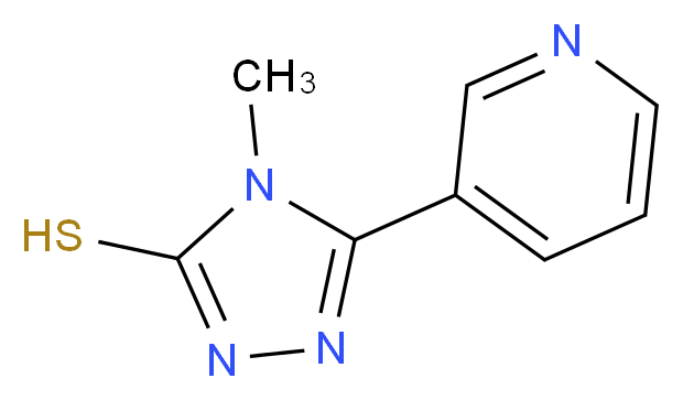 4-methyl-5-(pyridin-3-yl)-4H-1,2,4-triazole-3-thiol_Molecular_structure_CAS_)