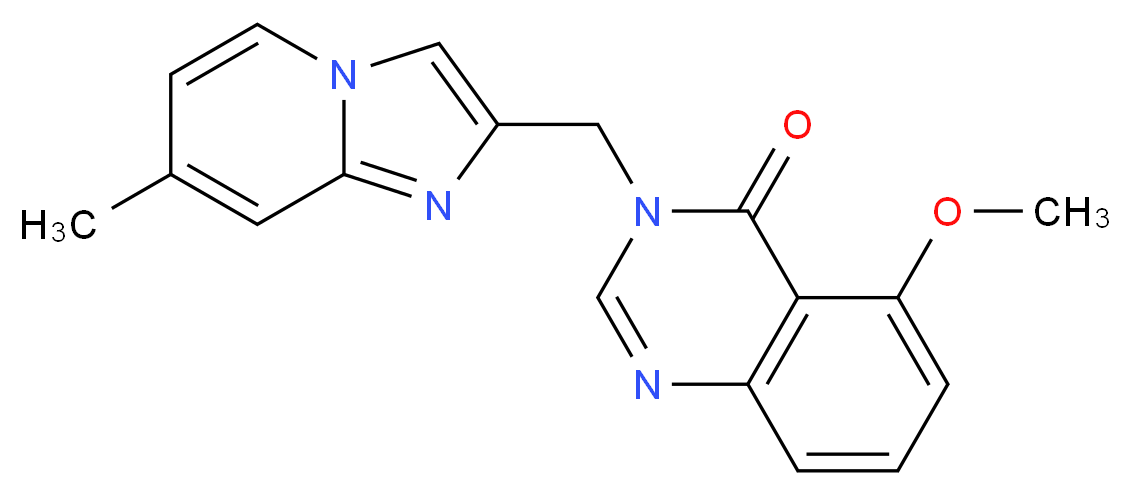 5-methoxy-3-[(7-methylimidazo[1,2-a]pyridin-2-yl)methyl]quinazolin-4(3H)-one_Molecular_structure_CAS_)