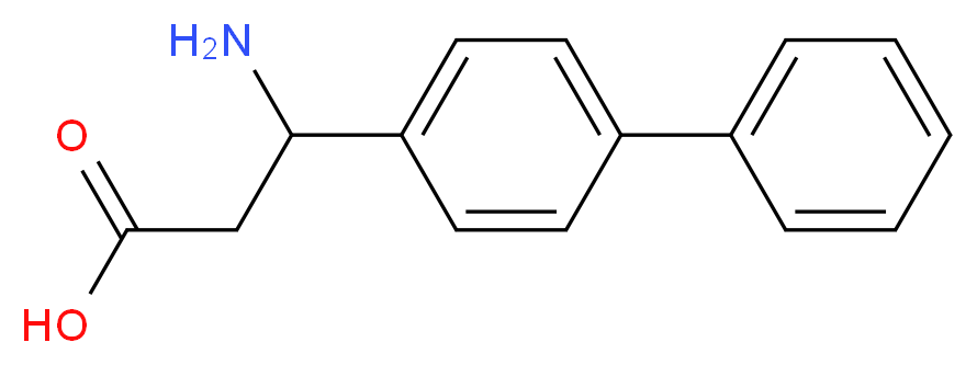 3-amino-3-(4-phenylphenyl)propanoic acid_Molecular_structure_CAS_)