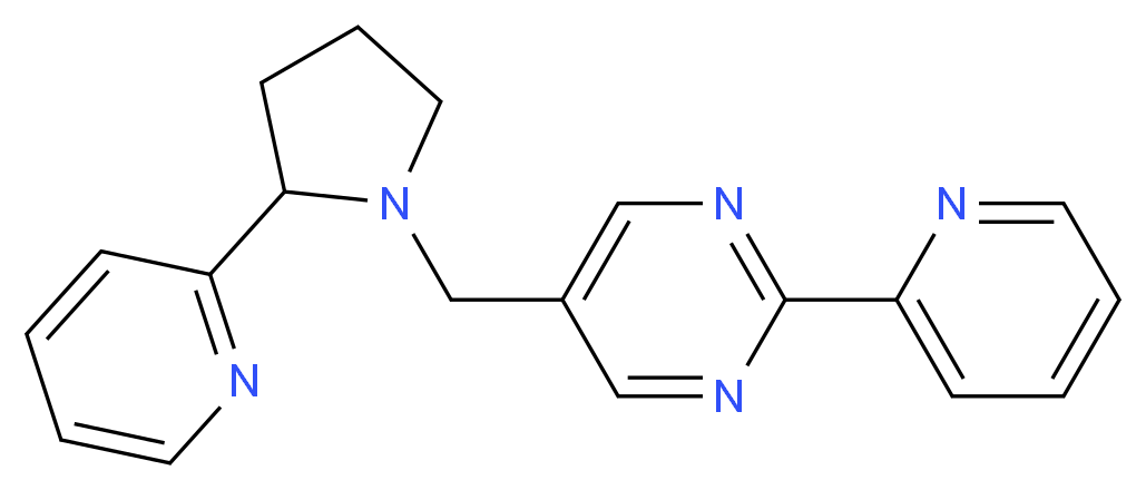 2-pyridin-2-yl-5-[(2-pyridin-2-ylpyrrolidin-1-yl)methyl]pyrimidine_Molecular_structure_CAS_)