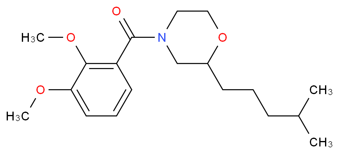 4-(2,3-dimethoxybenzoyl)-2-(4-methylpentyl)morpholine_Molecular_structure_CAS_)