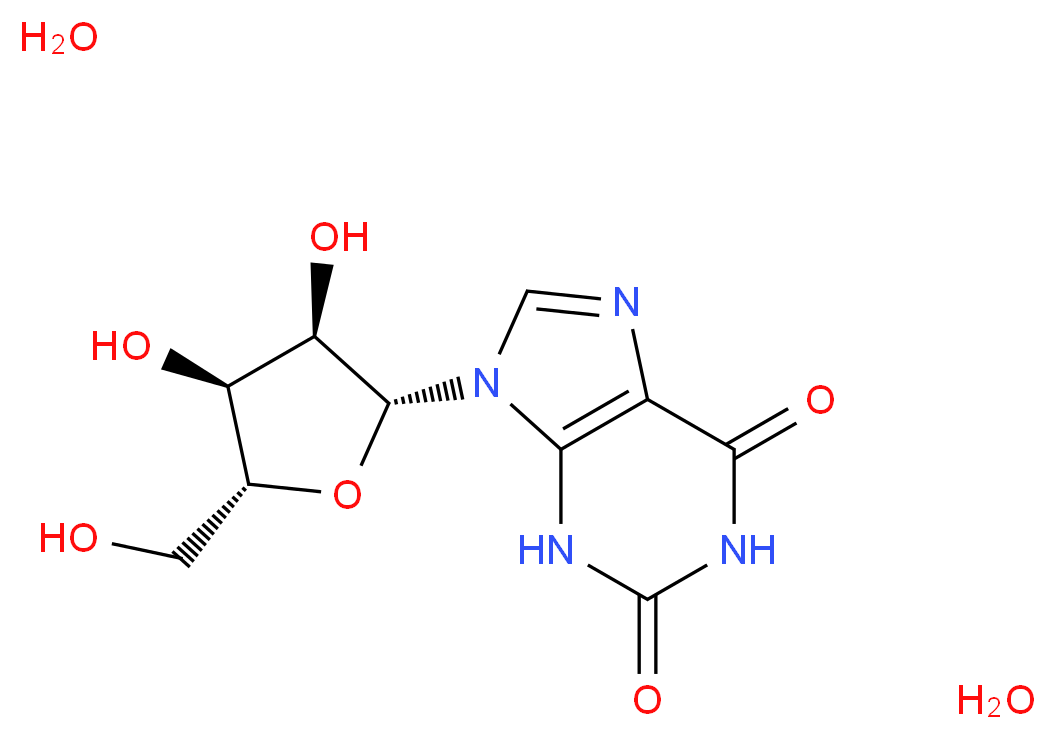 Xanthosine dihydrate_Molecular_structure_CAS_5968-90-1)