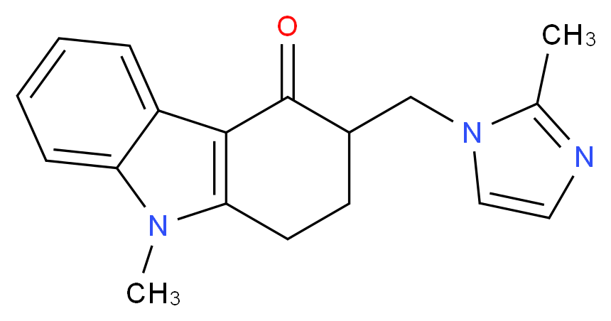 9-Methyl-3-((2-methyl-1H-imidazol-1-yl)methyl)-2,3-dihydro-1H-carbazol-4(9H)-one_Molecular_structure_CAS_99614-02-5)